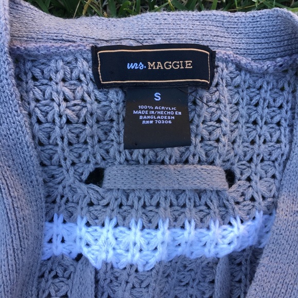 PRICE DROP♠️Mrs Maggie nice stripped cardigan cute - Picture 3 of 6